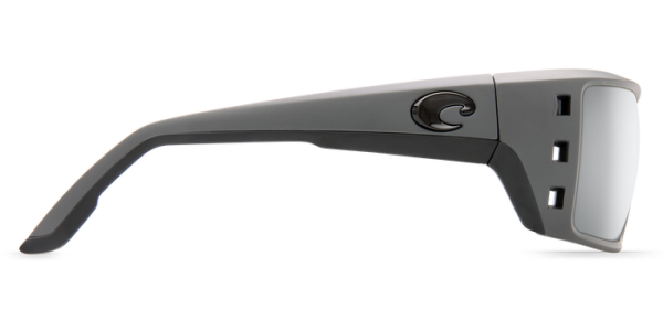 Matte Gray Buy Costa Permit Sunglasses Online Costa Del Mar For Sale Glass Lenses Polarized Fishing Costa Del Mar Permit Polarized Sunglasses Matte Gray Silver Copper Mirror Glass Side